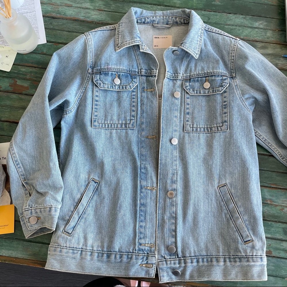 ASOS Denim jacket oversize fit UK 6, jean jacket